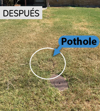 After pothole inspection
